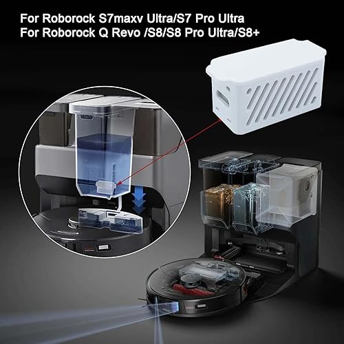 Miniatura 2 de DianSung Accesorios de módulo de iones plateados para Roborock Q Revo, S7maxv Ultra, S7 Pro Ultra, S8, S8 Pro Ultra, S8+, S8 Plus pieza de repuesto