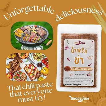 Nam Prink Kha Thailand northern chili flake Thai Galangal Chili Paste, Ready to Eat with Rice, No Cooking Required (40 grams)