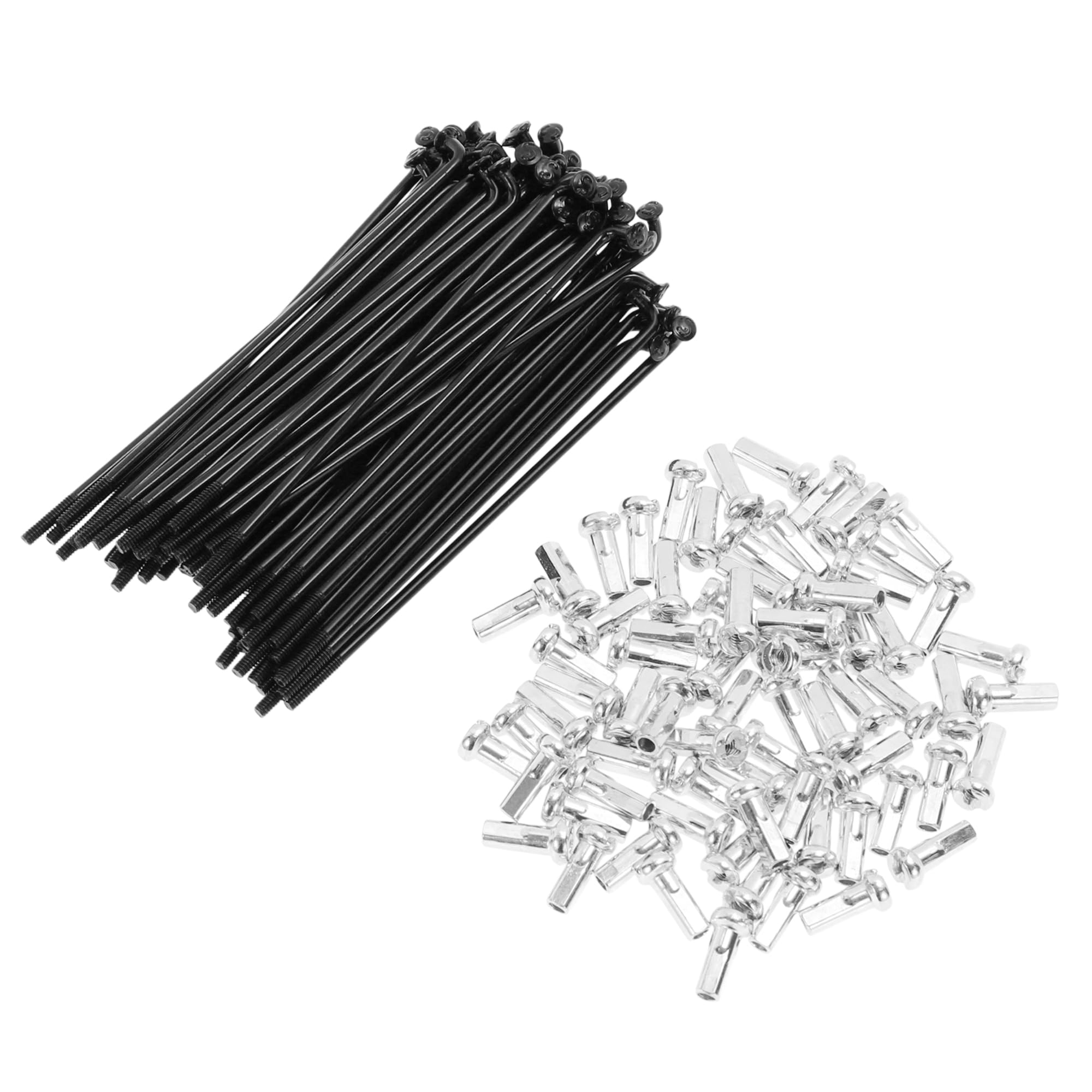 TUCKBOLD 72 Set 14G Bicycle Spokes 77mm Bike Wheel Spokes Carbon Steel Black