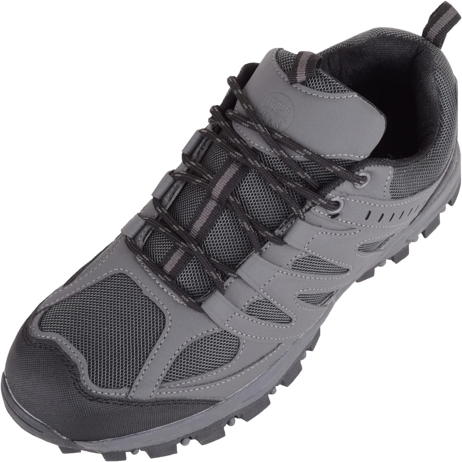 Mens Slip On Lace Up Lightweight Sturdy Walking Hiking Trainers Sneakers