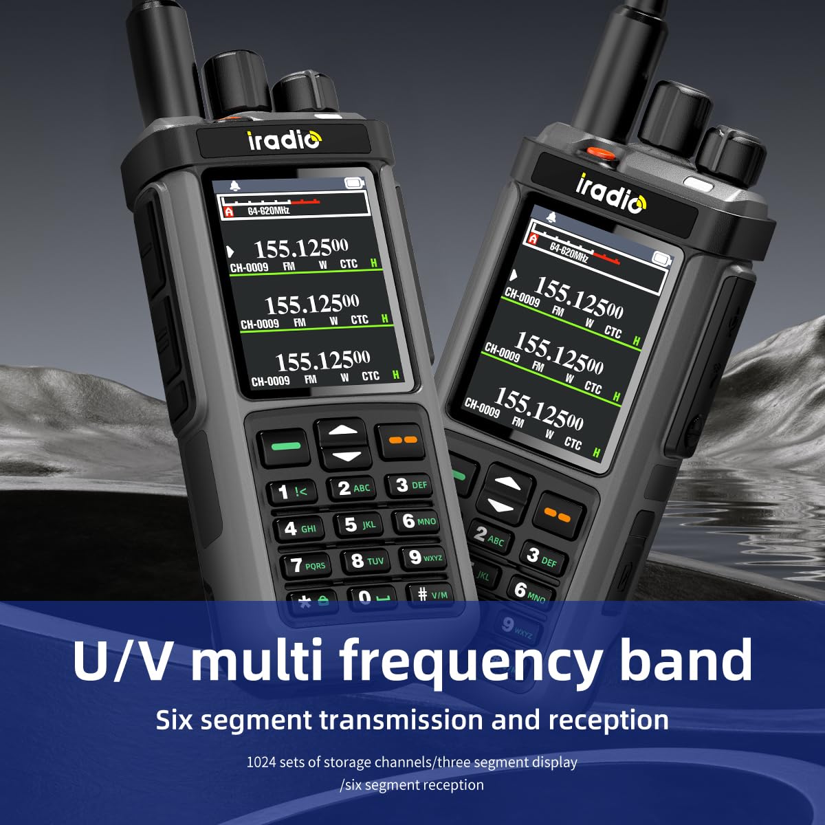 Amazon.com: IRADIO UV-98PLUS Portable Two Way Radio, Handheld