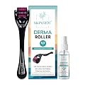 SKINSIDE Derma Roller for Hair & Beard Growth | 540 x Titanium Microneedles Roller for Hair | For Men & Women | With Pro
