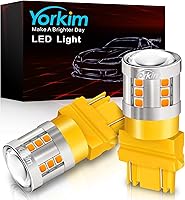 Vista 14 de Yorkim Bombilla LED ámbar 1156, alto brillo 300% súper brillante, luces direccionales LED BA15S P21W 7506 1003 1141 para luces intermitentes