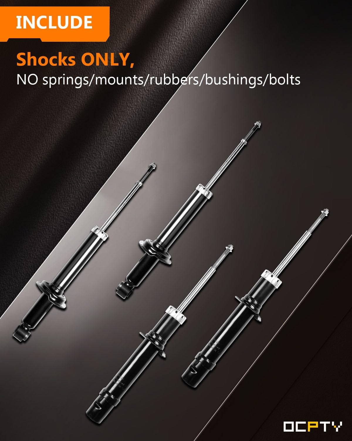 341280 Front Rear Shocks Strut for Kia, OCPTY Shock Absorber Fits 2000-2002 2003 2004 2005 for Hyundai Sonata 2001 for Hyundai XG300 2002-2005 for Hyundai XG350 2001-2006 for Kia Magentis/Optima 71417