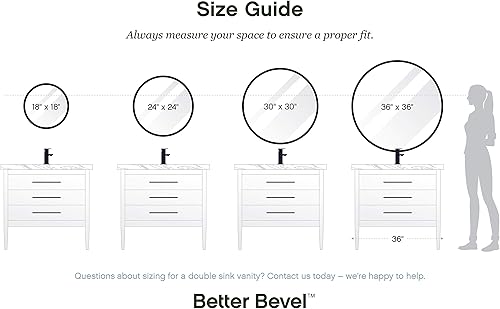 Miniatura 6 de Better Bevel - Espejos redondos con marco de goma