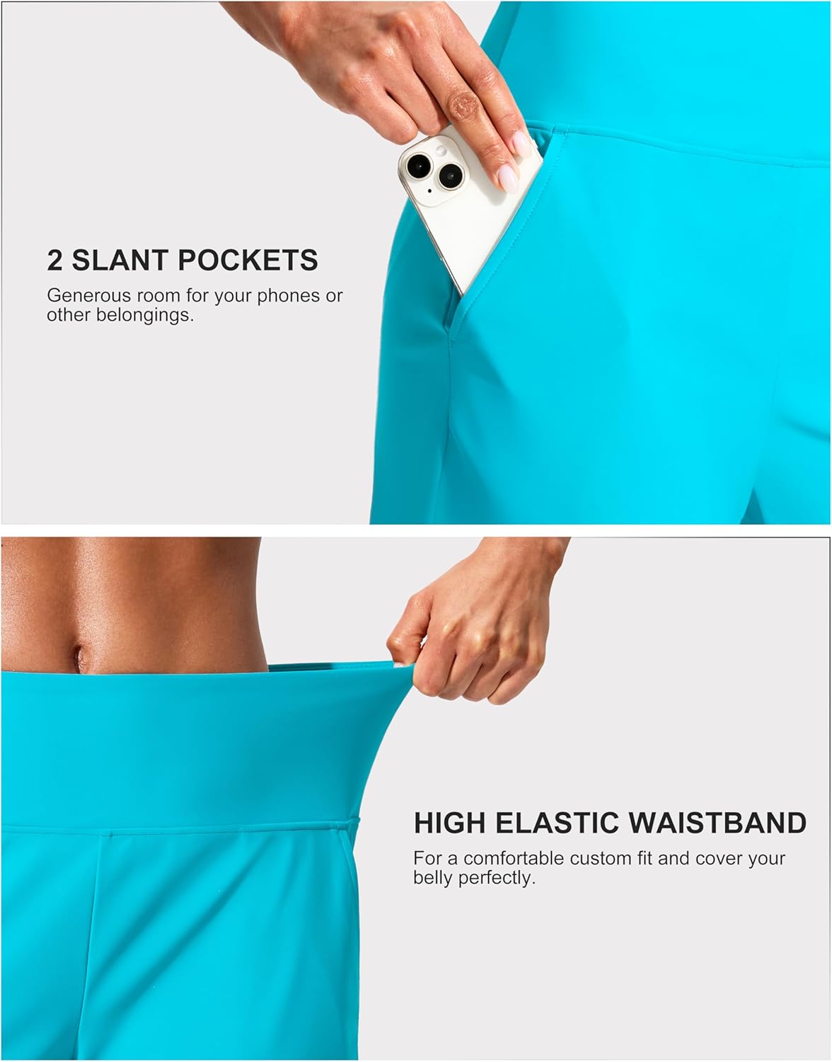 G Gradual Women's 7" Quick Dry Swim Board Shorts Swimming Bottoms High Waisted Beach Shorts for Women with Liner Pockets - Image 4