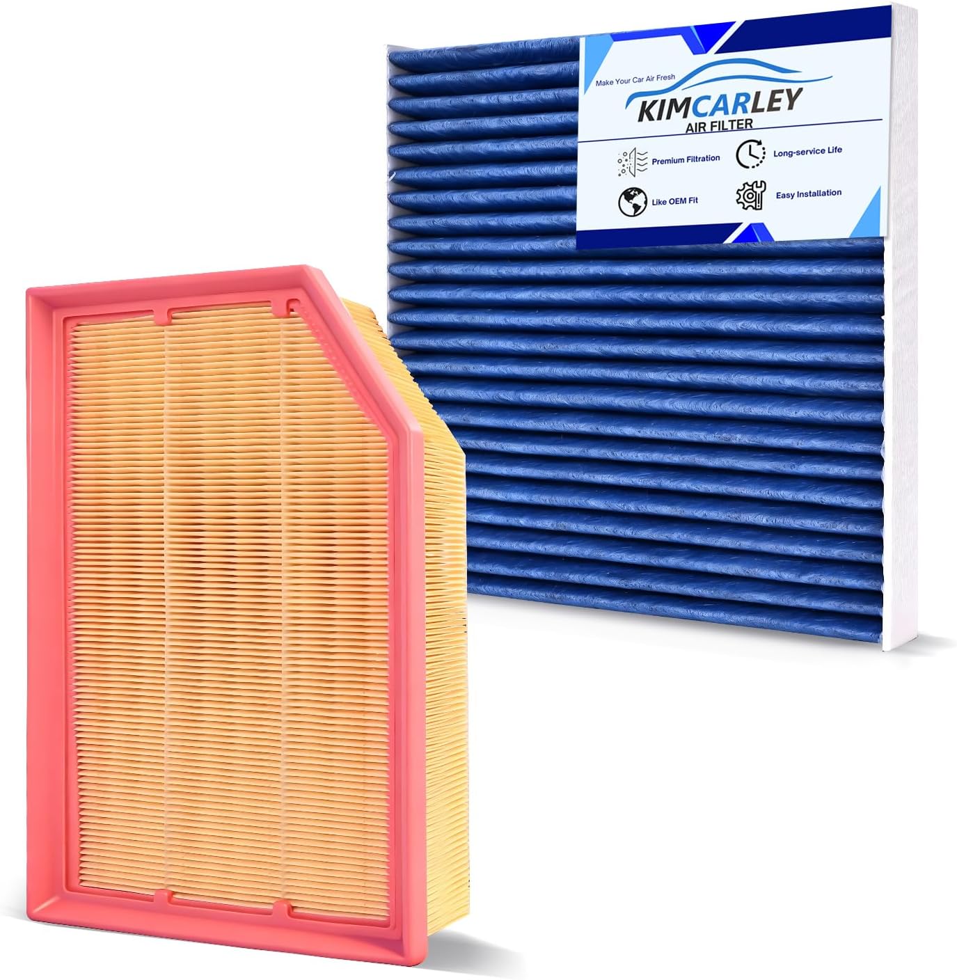 Cabin & Engine Air Filter Set Accessories for Jeep Wrangler 2018-2025 2026, Jeep Gladiator 2020-2025 2026 Activated Carbon Automotive Engine Cabin Air Filter Replacement for 68257030AA 68301863AA