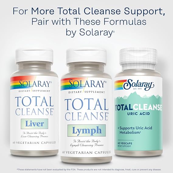 SOLARAY Total Cleanse Lymph, 60 VegCaps
