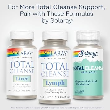 SOLARAY Total Cleanse Lymph, 60 VegCaps