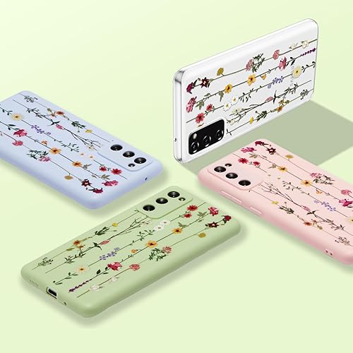 Vista 247 de ZTOFERA Funda protectora delgada para Samsung Galaxy S21 FE 5G, bonito diseño de flores para niñas y mujeres, funda protectora delgada para Galaxy
