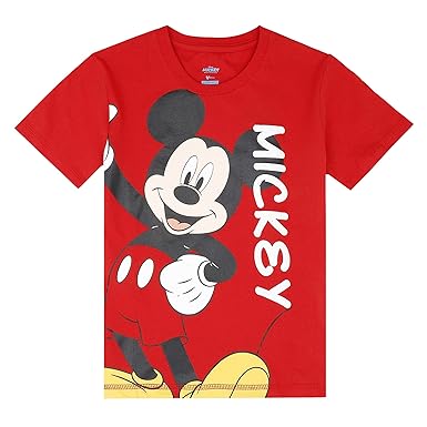 Kidsville Mickey & Friends Featured Red Tshirt for Boys