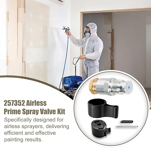 Miniatura 6 de 257352 Prime Válvula de pulverización, válvula de drenaje para Graco 695 795 3900 1095 1595 5900 7900 Pulverizador de pintura sin aire Aftermarketr