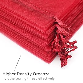 Akstore 100PCS 4x6 (10x15cm) Drawstring Organza Jewelry Favor Pouches Wedding Party Festival Gift Bags Candy Bags (Mixed Color)