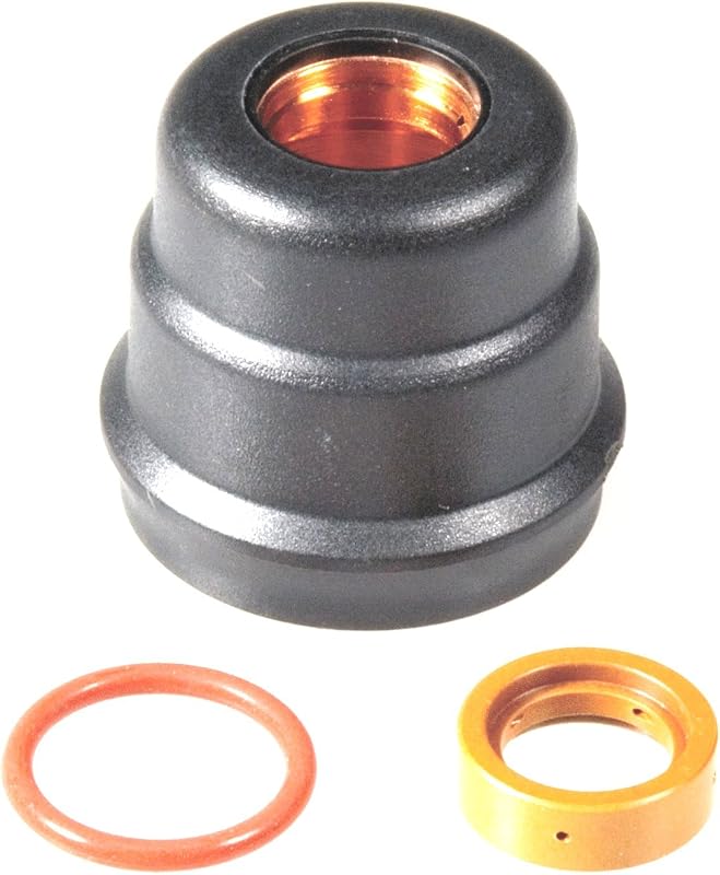 Hobart Cup, Swirl Ring & O-Ring Kit for Airforce 250ci Plasma Torch | 3-piece consumable kit; fits AirForce 250ci plasma cutter torch; rubber O-ring, swirl ring, cup