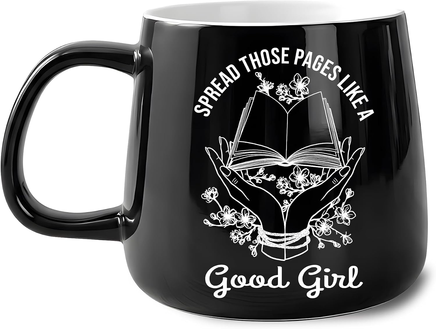 Hyturtle Funny Book Coffee Mug for Women Who Love Spicy Books, Dark Romance Lovers Gifts for Girls Women, Birthday Gifts for Reading Lovers, Bookworms, Funny Reader Mug Present Coffee Tea Cup