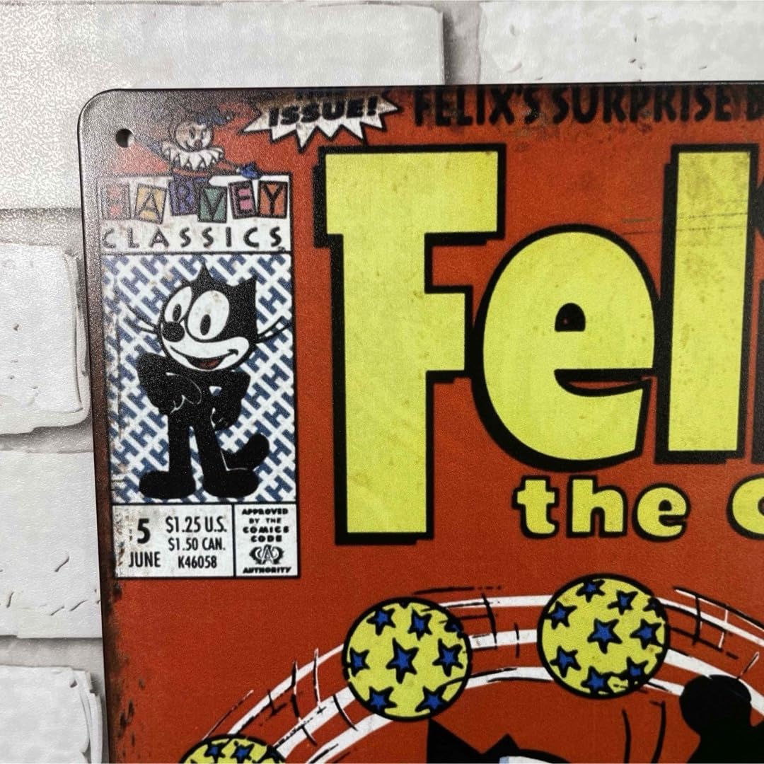 Amazon.co.jp: フィリックス Felix ショー マンガ アニメ ブリキ看板