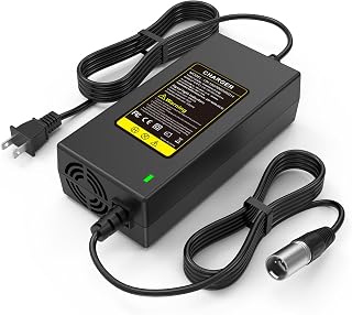 24V 5A 3-Pin Male XLR Connector Battery Charger for Lakematic, Pride Mobility, Jazzy Power Chair, Drive Medical, Golden Technologies, Shoprider, Rascal 200T/500T/301 PC 24BC5000TF-1