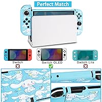 Vista 3 de TIKOdirect Carrying Case for Switch OLED, Cute Portable Travel Bag in Newest Updated Design of Blue Interior with Soft Protective Case, Screen