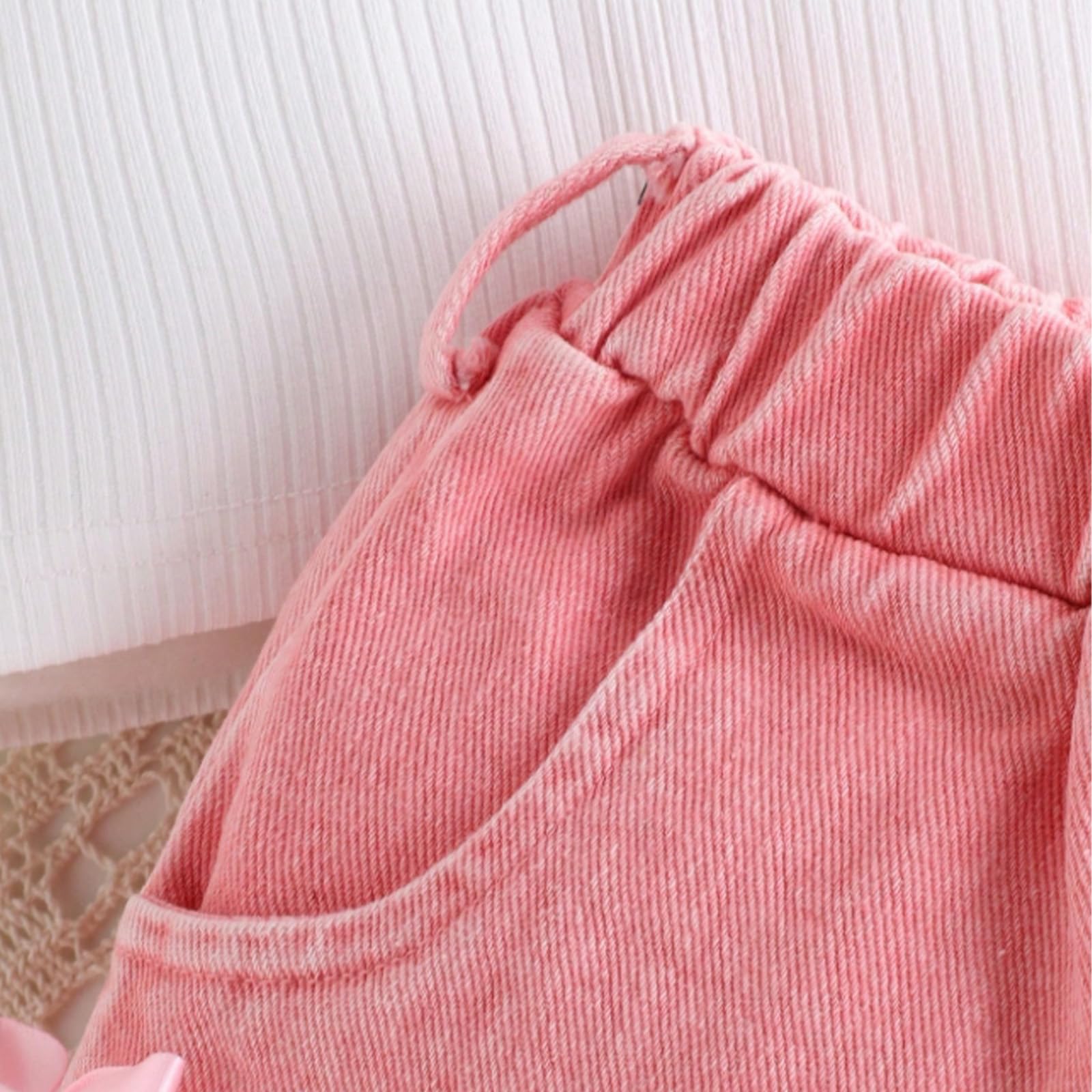Ropa para Niña Recién Nacida Top Camisa de Sin Mangas y Pantalones Cortos Vaqueros Conjunto Traje de Verano para Bebé — view 5