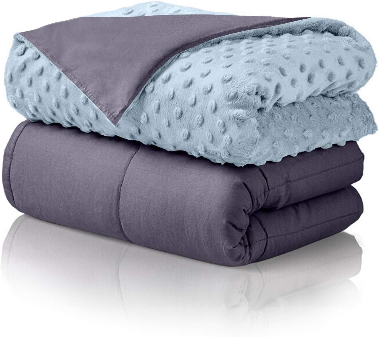 ALPHA HOME Weighted Blanket 12 lbs, 48"x78" Heavy Blanket