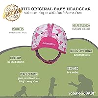 Vista 2 de SafeheadBABY Casco protector de cabeza de bebé suave para gatear y caminar de 7 a 24 meses - Casco de seguridad infantil ultraligero y transpirable