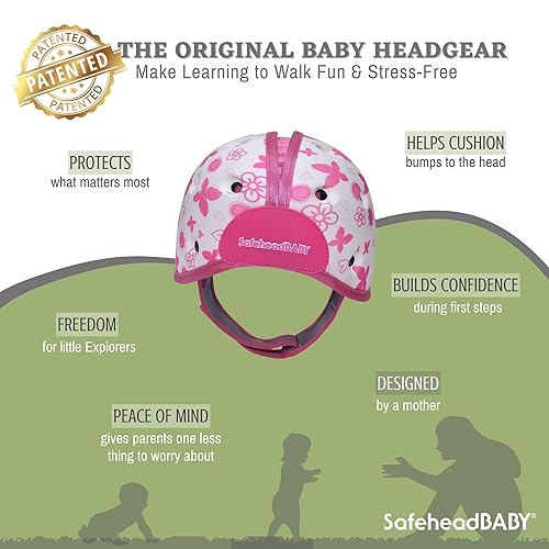 Miniatura 2 de SafeheadBABY Casco protector de cabeza de bebé suave para gatear y caminar de 7 a 24 meses - Casco de seguridad infantil ultraligero y transpirable