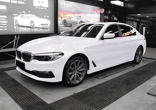 Miniatura 8 de Vinilo PET Liner Super brillante de cerámica perlado blanco envoltura automotriz auto vehículo libre de burbujas liberación de aire 1 pie x 5 pies