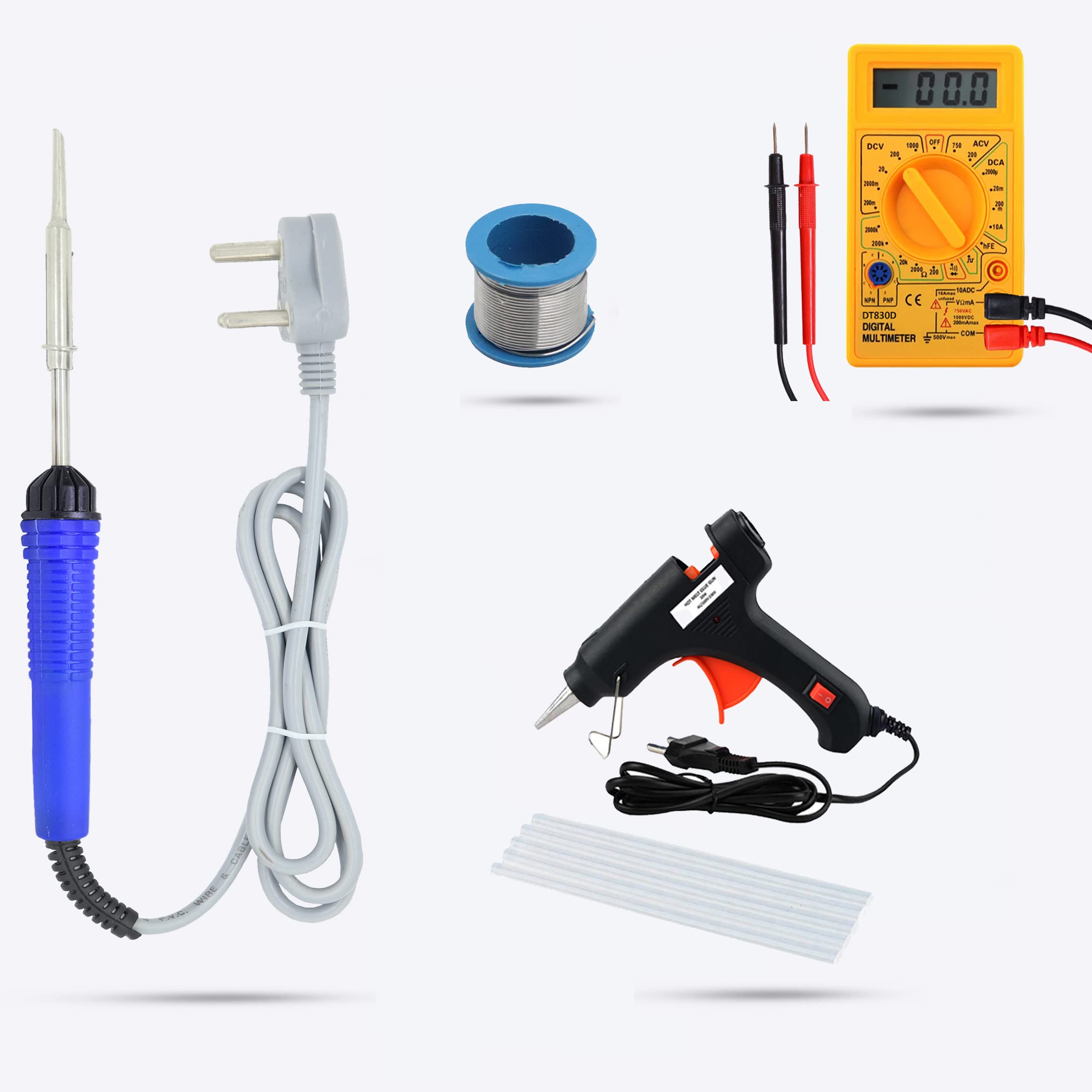 Hillgrove HGCM103M1 Electric 5in1 Mobile Soldering Equipment Tool Machine Glue Gun Combo Kit Set with Digital Multimeter 25 W Simple (Flat Tip) (B09T9L9VG7) Amazon Price History, Amazon Price Tracker