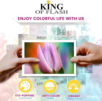 KING OF FLASH 604XL Ink Cartridges Replacement for Epson 604XL for Epson Expression Home XP-2200 XP-2205 XP-3200 XP-3205 XP-4200 XP-4205, Workforce WF-2910DWF (1 Set & 1 Black)
