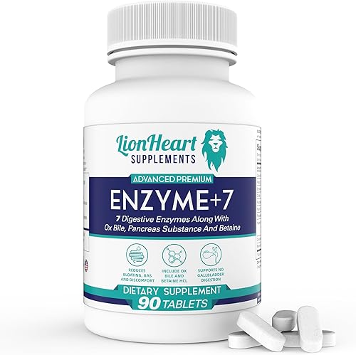 Miniatura 1 de Suplemento de enzimas digitales incluye sales biliares purificadas de buey - Tabletas para personas sin vesícula biliar - Enzima para digestión y