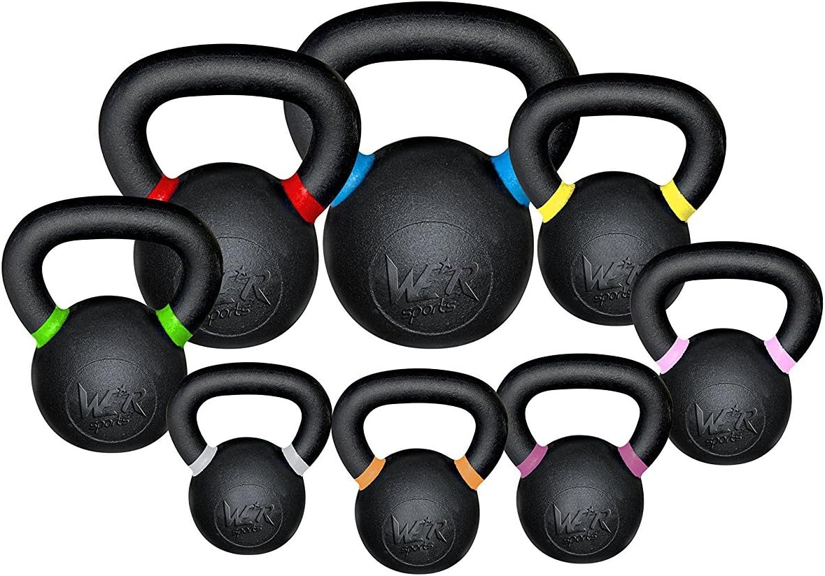 We R Sports® Premium Kettlebells Available from 4kg To 48kg Home Gym Fitness Exercise Kettlebell Training - Sold As Single Not As Set