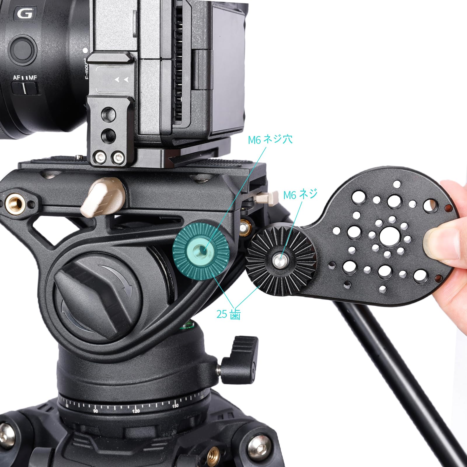 Amazon | NICEYRIG 三脚用アダプター ManfrottoのMVK500AM