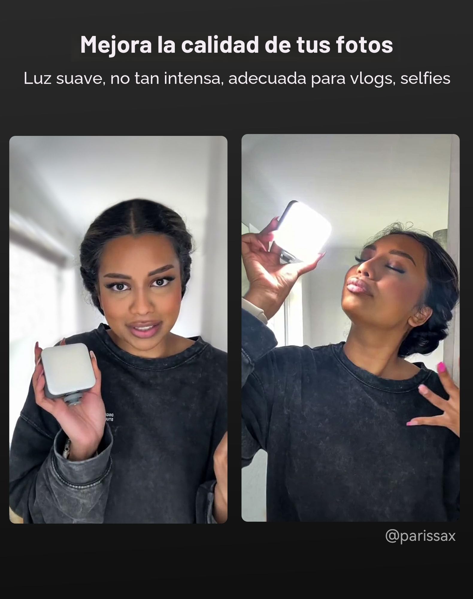 SMALLRIG P96 Luz de Video LED, Luces LED Portátiles para Cámaras, 96 Perlas LED para Iluminación de Video y Fotografía, Panel Recargable 2200mAh CRI95+ 2700-6500K - 3286BC