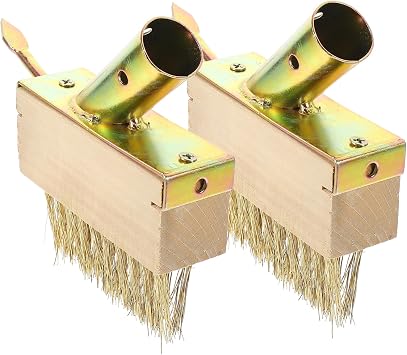DOITOOL Steel Wire Weeding Brush with Wooden Handle for Lawn and Patio Turf Edger and Grout Rake Tool for Removing Weeds from Paving Joints Sidewalk Cracks and Driveways