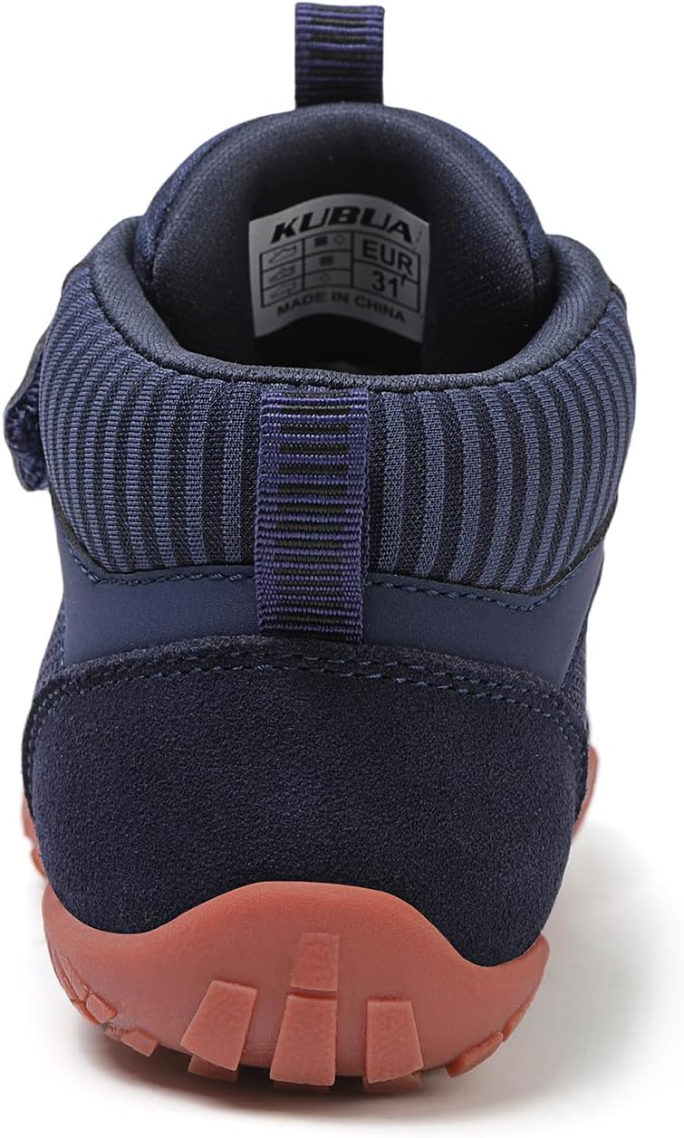 KUBUA Kids Barefoot Shoes Boys Girls High Top Minimalist Zero Drop Sneakers for Tennis Walking Hiking Athletic Little Big Kid - Image 7