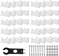 Vista 1 de Konohan Juego de 10 soportes de montaje para panel solar, soporte Z de aluminio, kit de soportes de montaje de panel solar con tuercas y pernos