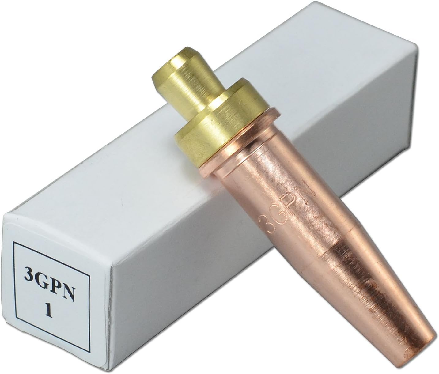 RIVERWELD Propane Natural Gas Cutting Tips 3-GPN Size 1 & 3-GPN-1 Fit Victor-style Oxygen Oxy Oxyfuel Cutter Torch Made of Copper Pack of 2