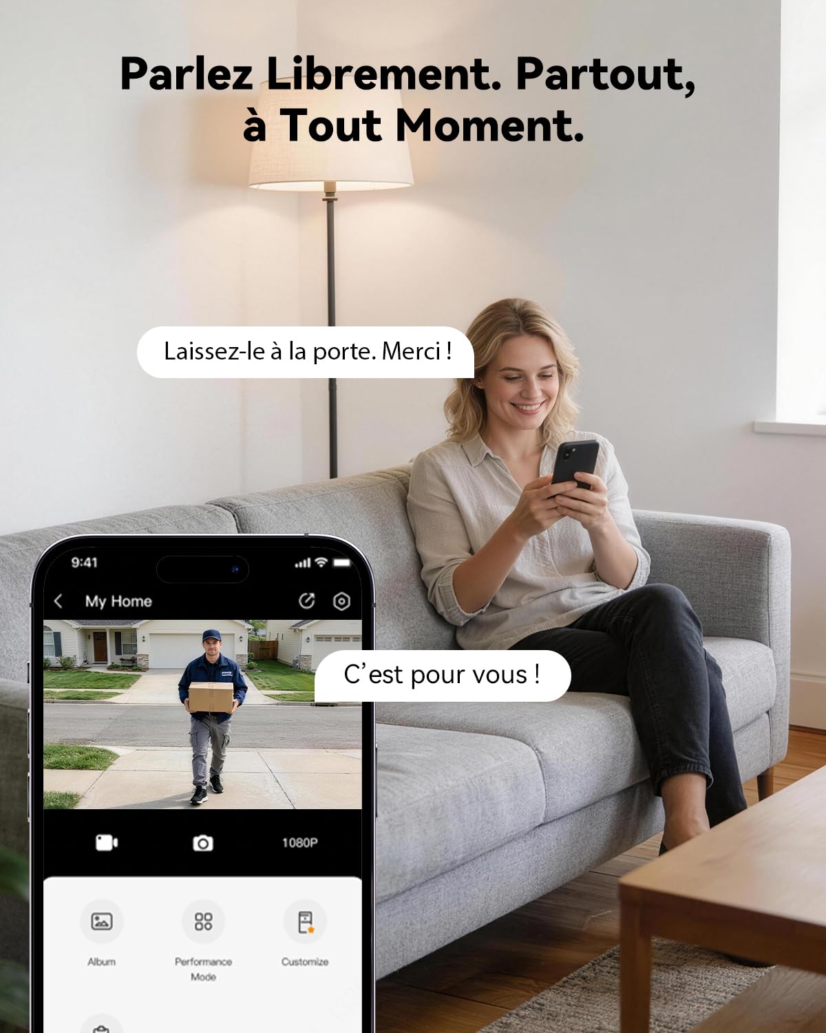 Imou 3K Visiophone Connecté Interphone Vidéo 2 Fils, 7'' Écran Tactile,IP65 | WiFi 2,4/5GHz, Détection Personne/Véhicule, Déverrouillage par Code/Carte/APP/Moniteur, Audio Bidirectionnel, Vision Nocturne