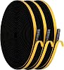 Draught Excluder Foam Tape for Doors Windows, Self-Adhesive Weather Stripping Sealing Tape, 6 mm W x 3 mm D 18 m L Rubber Insulation Seal Strips for Doors Windows Gap Seal