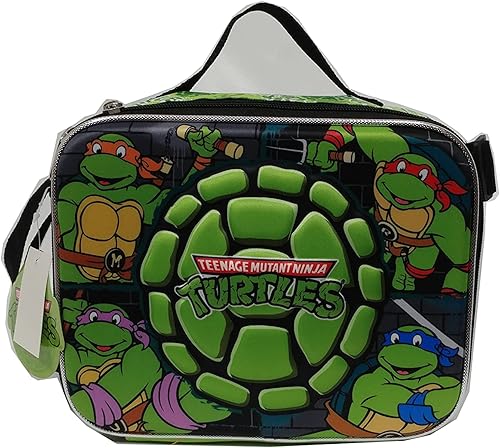 Lonchera de tortuga ninja de carcasa dura