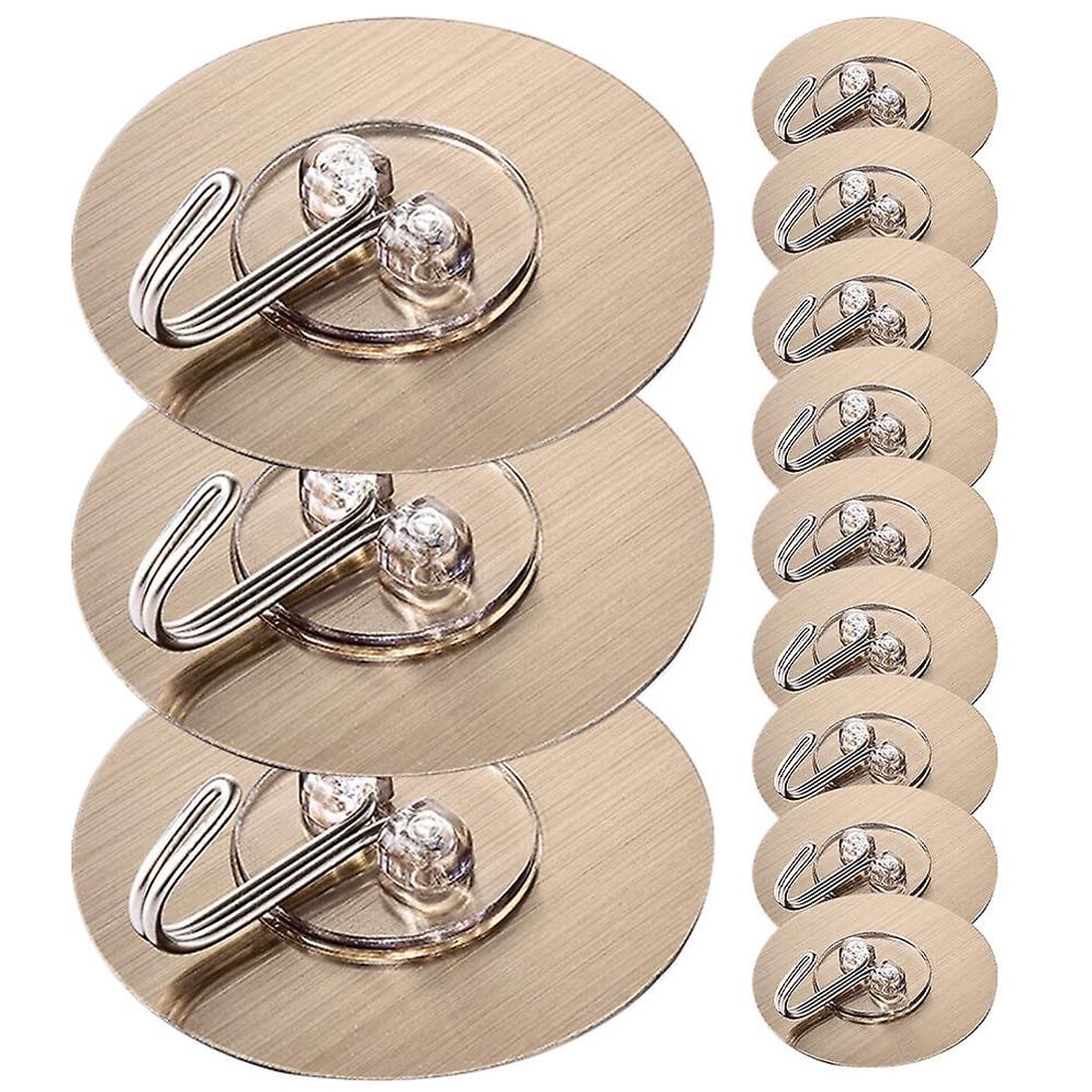 Matema Alloy Steel Adhesive Kitchen Wall Hooks,Bathroom Heavy Duty Hook Round Sticker 12 Pieces (B0CFK4HL9F) Amazon Price History, Amazon Price Tracker