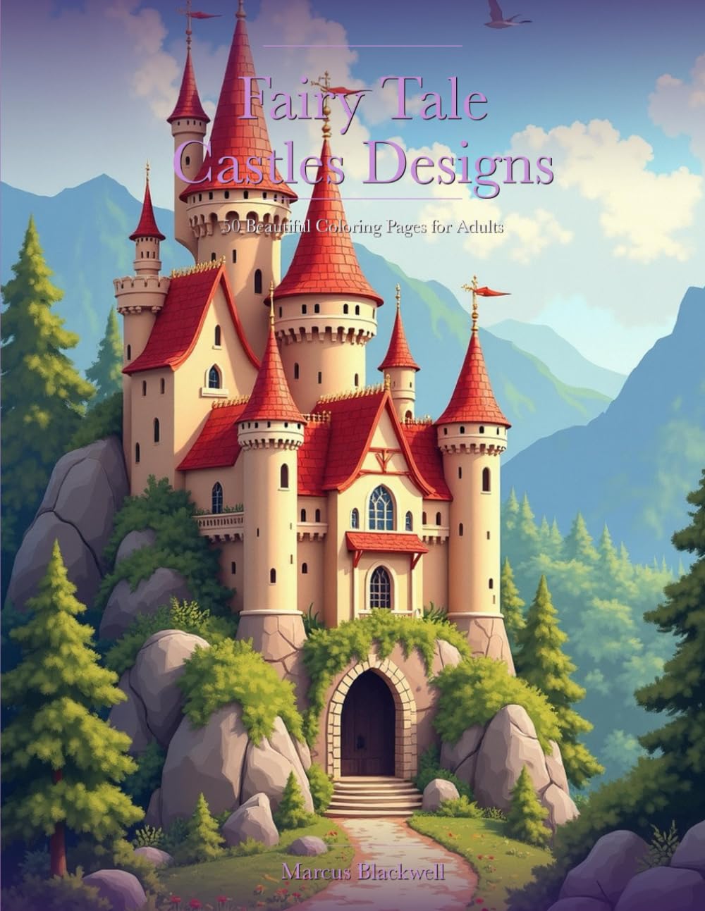 Fairy Tale Castles Designs: 50 Beautiful Coloring Pages for Adults