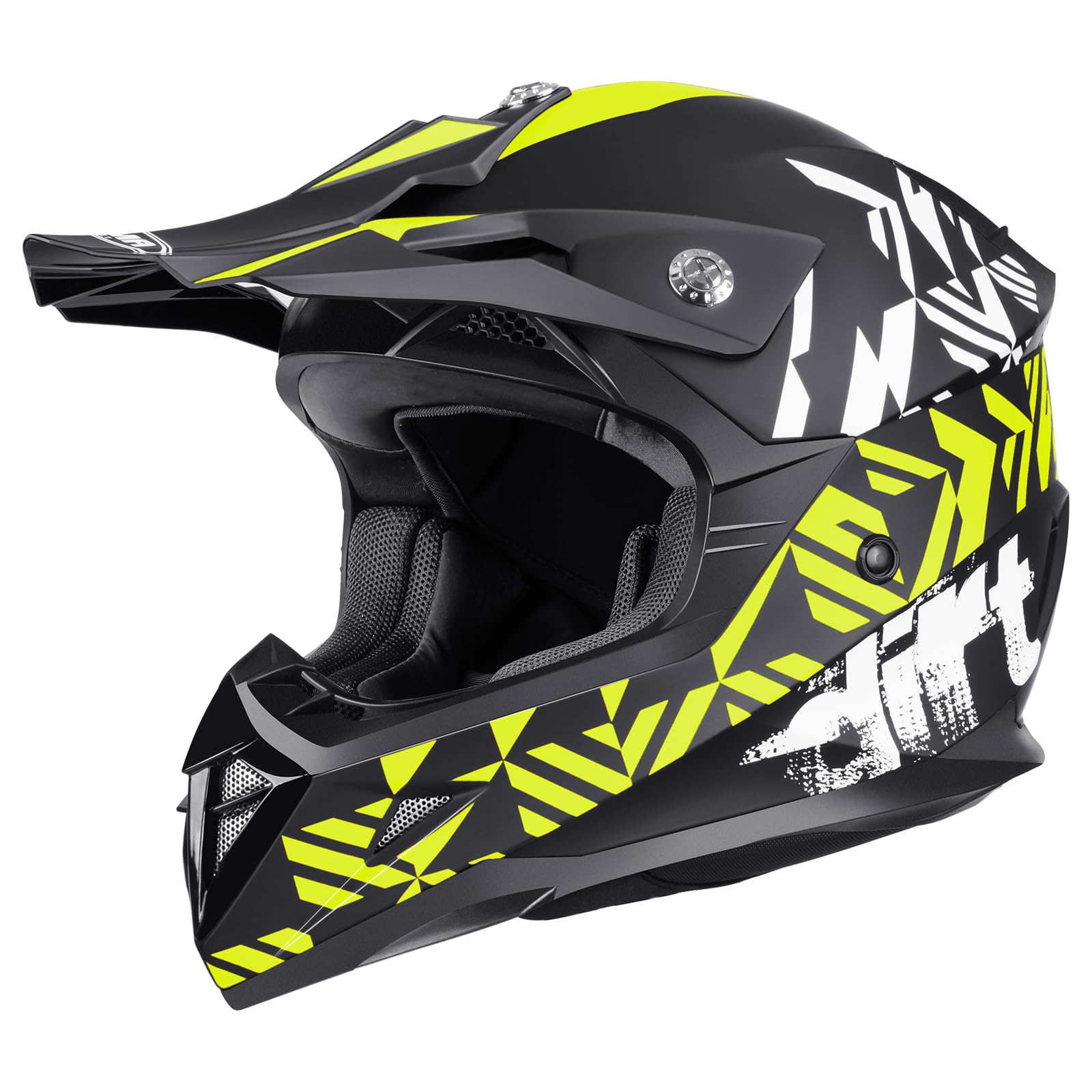 Casco Motocross Eduro ECE Homologado - YEMA YM-915 Casco de Moto Cross Integral para Mujer Hombre Adultos