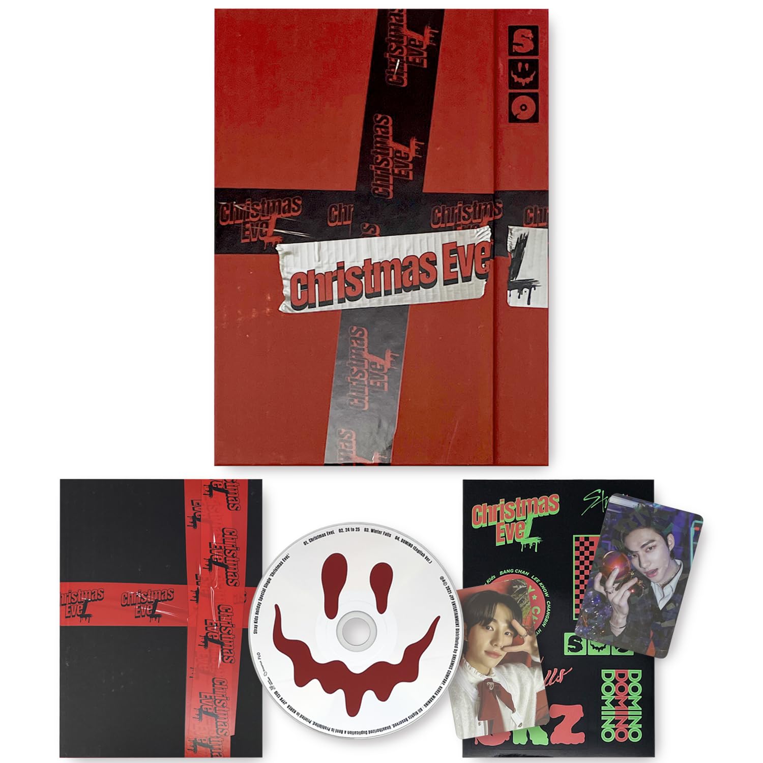 Christmas EveL Holiday Special Single Album (Standard Ver.) Photobook + Photocard + Sticker + 2 Pin Badges + 4 Extra Photocards Official K-POP Sealed Album
