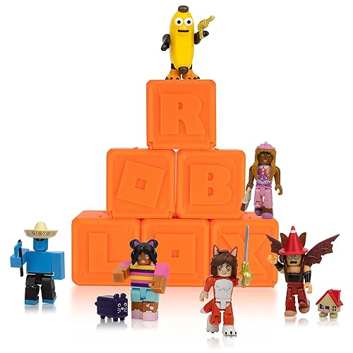Colección de celebridades de Roblox - Paquete de 6 figuras misteriosas de la serie 8 [incluye 6 artículos virtuales exclusivos]