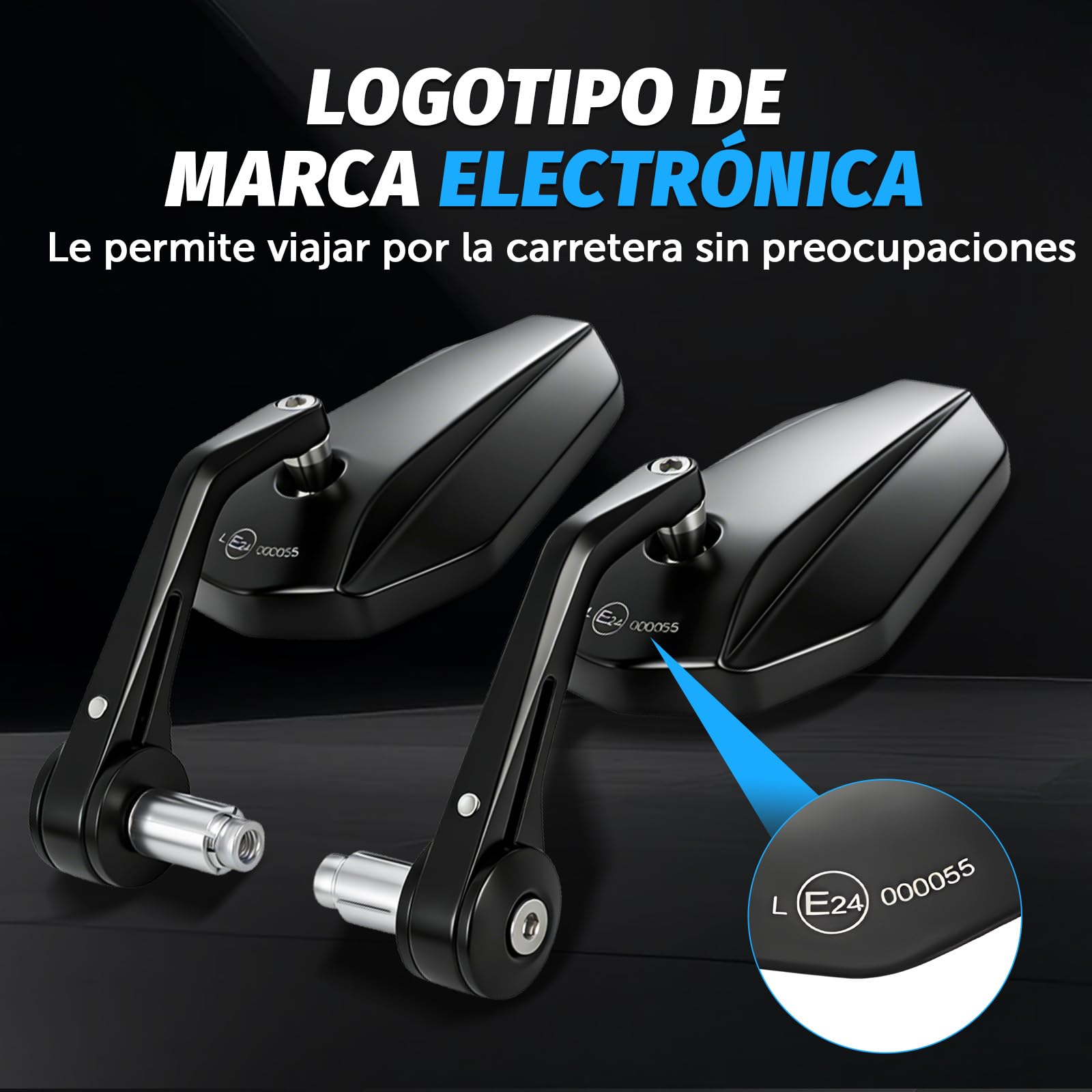 retrovisores Moto homologados Espejos Moto Espejos retrovisores Moto Universales para Motocicleta Scooter