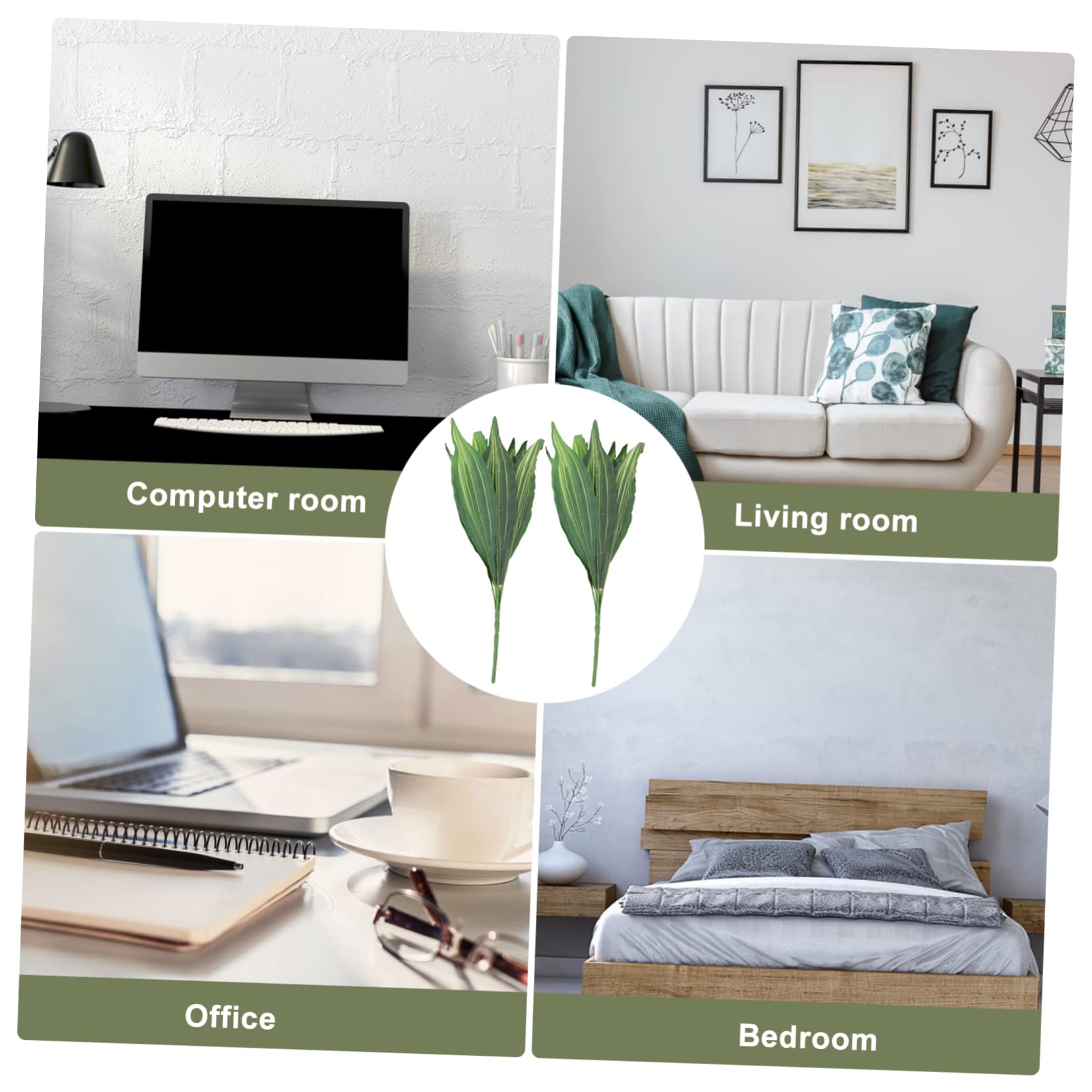 MAGICLULU 6pezzi Artificiali Sansevieria Decorazione e Spesse e Facile Innaffiature e Caduta