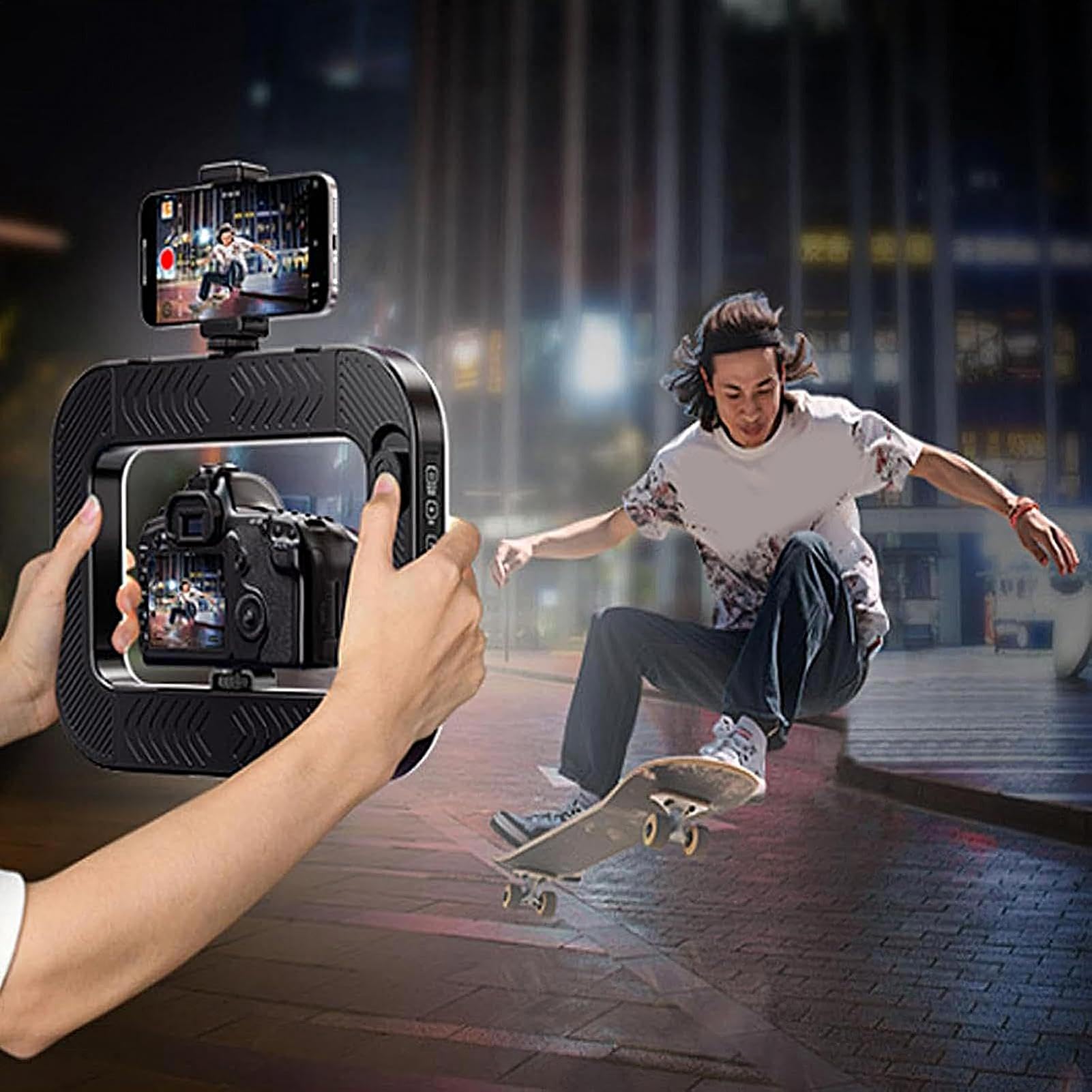 Selfie Stick Treppiede Con Luce Supporto Estensibile Leggero per Telefono e | Treppiede Con Anello Luminoso Da Selfie Per Live, Video, Registrazione, Trucco, Fotografia, Viaggi, Vloggin