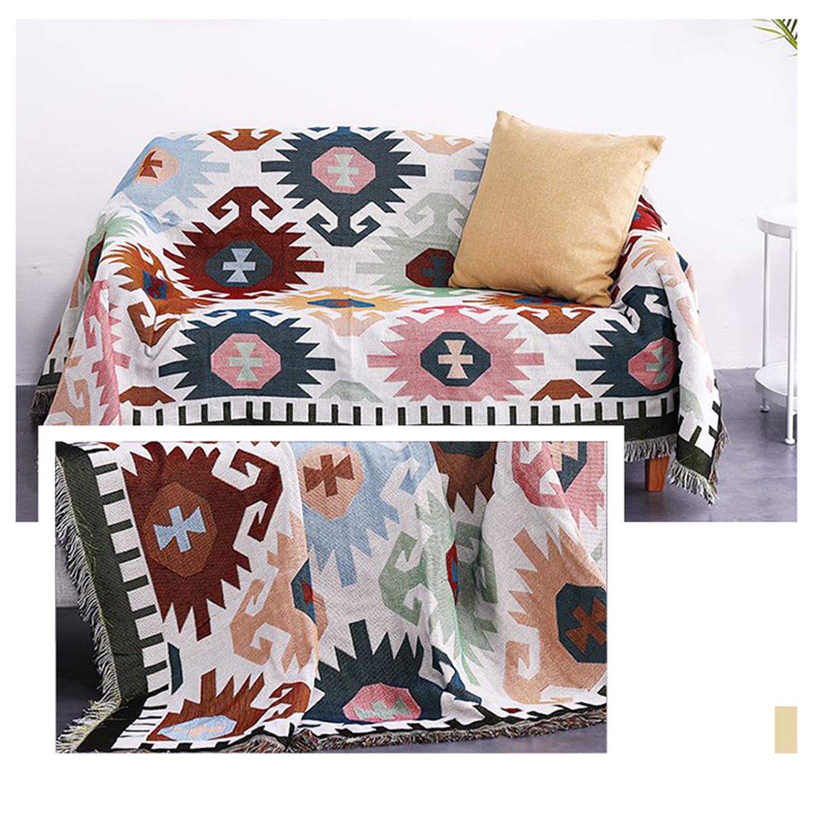 Amazon｜マルチカバー インド綿100％ ベッドカバー 布 マルチクロス