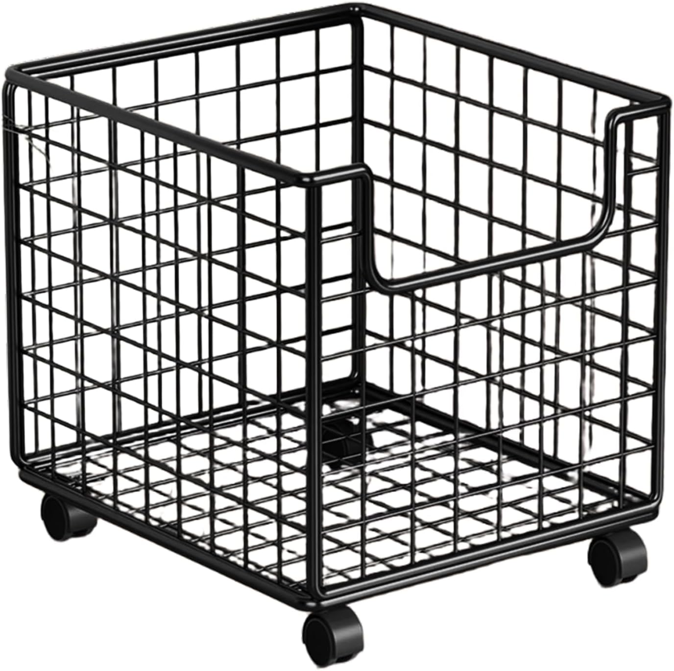 Kitchen Rolling Cart - Floor Organizers Storage, 360 Degree Rotating Portable Cart, Multi-Tier Organizer with Wheels for Pantry, Laundry Bathroom and Kitchen Accessory, Space-Saving Home Storage